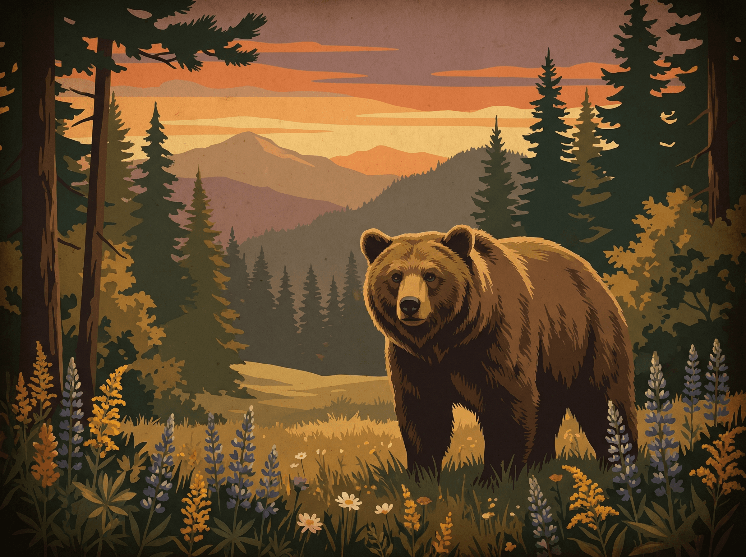 Bear in Forest